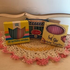 Vintage Birthday Candles